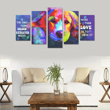 Load image into Gallery viewer, Golden Retriever Canvas Wall Art 5-Pieces