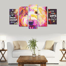 Load image into Gallery viewer, Sheepdog Canvas Wall Art  5-Pieces