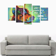 Load image into Gallery viewer, Dobermann Canvas Wall Art 5-Pieces