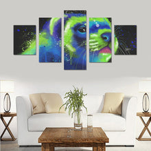Load image into Gallery viewer, Ferret Canvas Wall Art 5-Pieces