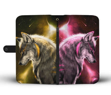 Load image into Gallery viewer, Double Wolf Wallet Case