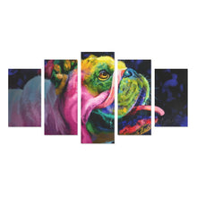 Load image into Gallery viewer, Bulldog Canvas Wall Art  5-Pieces