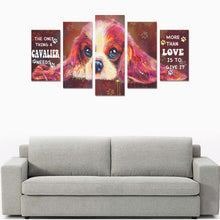Load image into Gallery viewer, Cavalier King Charles Spaniel Canvas Wall Art  5-Pieces