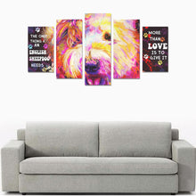 Load image into Gallery viewer, Sheepdog Canvas Wall Art  5-Pieces