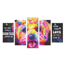 Load image into Gallery viewer, Bichon Frise Canvas Wall Art 5-Pieces